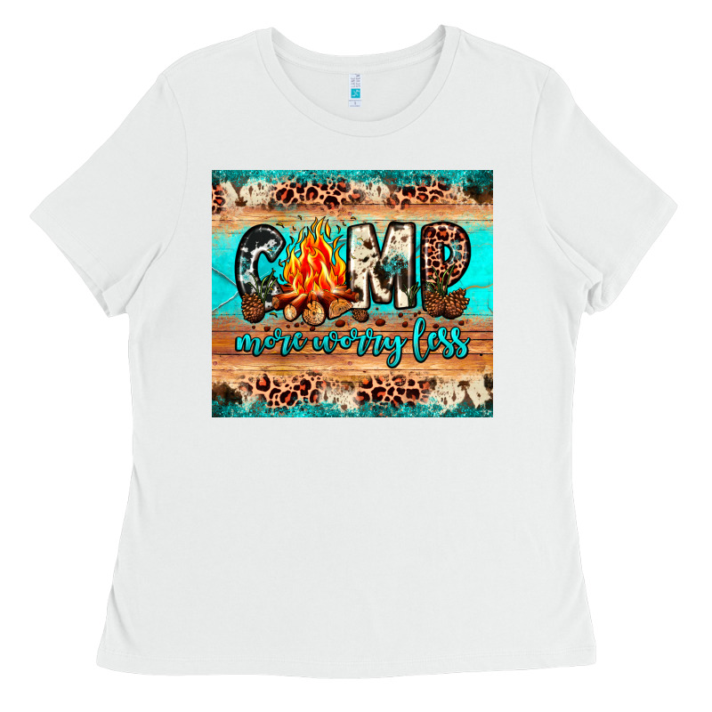 Camp More Worry Less Ladies Tee by JahusDesignShop | Teevron