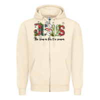 Sandshell jesus the reason for the season Zipper Hoodie - MaliasSmallBusiness
