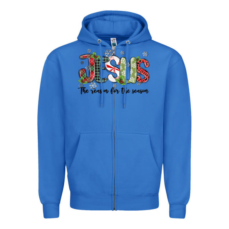 Jesus The Reason For The Season Zipper Hoodie by MaliasSmallBusiness | Teevron