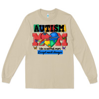 Mushroom autism mom like a normal mom Long Sleeve Tee - MaliasSmallBusiness