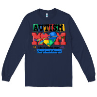 Navy autism mom like a normal mom Long Sleeve Tee - MaliasSmallBusiness
