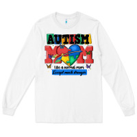 White autism mom like a normal mom Long Sleeve Tee - MaliasSmallBusiness