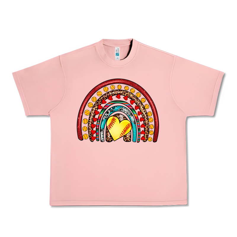 Softball Rainbow Urban Heavy Tee by Artiststas | Teevron