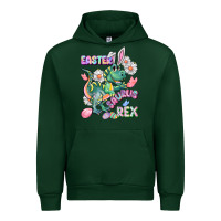 Forest Green Easter Saurus Rex Easter Day Urban Hoodie - CowGirlArtShop