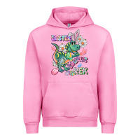 Fuchsia Pink Easter Saurus Rex Easter Day Urban Hoodie - CowGirlArtShop