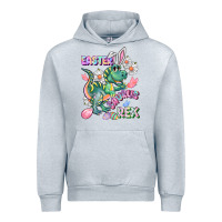 Heather Grey Easter Saurus Rex Easter Day Urban Hoodie - CowGirlArtShop