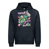 Navy Easter Saurus Rex Easter Day Urban Hoodie - CowGirlArtShop