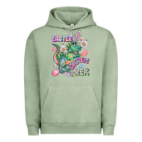 Pigment Oil Green Easter Saurus Rex Easter Day Urban Hoodie - CowGirlArtShop