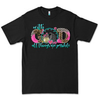 Black with god all things are possible race Premium Tee - AdoDesignShop