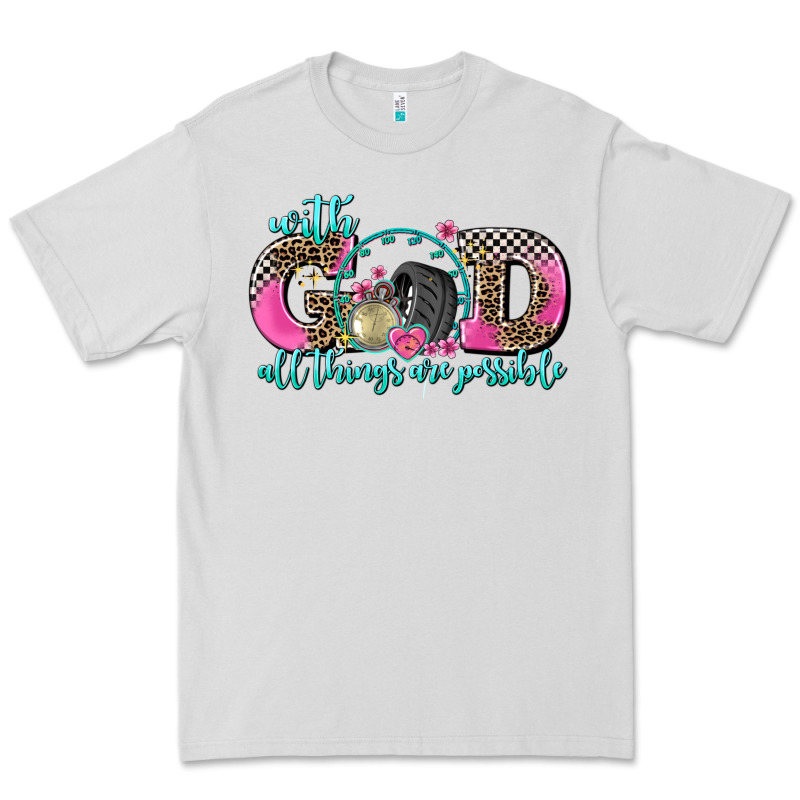 With God All Things Are Possible Race Premium Tee by AdoDesignShop | Teevron