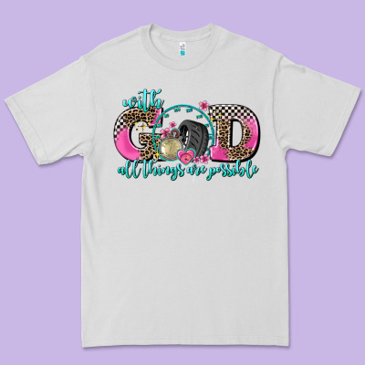 With God All Things Are Possible Race Premium Tee Designed By Adodesignshop