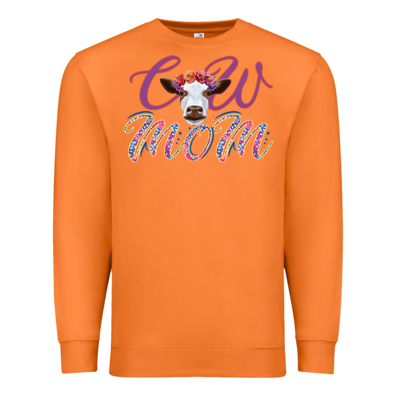 Cow Mom Premium Sweatshirt by Bettercallsaul | Teevron