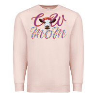 Pale Pink Cow Mom Premium Sweatshirt - Bettercallsaul