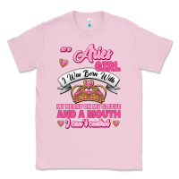 Bubblegum Pink As A Aries Girl I Was Born With My Heart On My Sleeve And A Mouth Classic Tee - Jasminsmagicworld
