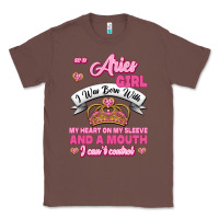 Chestnut As A Aries Girl I Was Born With My Heart On My Sleeve And A Mouth Classic Tee - Jasminsmagicworld