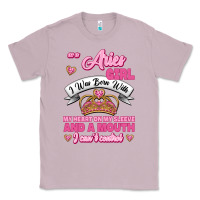 Lilac As A Aries Girl I Was Born With My Heart On My Sleeve And A Mouth Classic Tee - Jasminsmagicworld