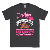 Smoke As A Aries Girl I Was Born With My Heart On My Sleeve And A Mouth Classic Tee - Jasminsmagicworld