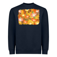 Navy fall pumpkin background Heavyweight Sweatshirt - AdoDesignShop
