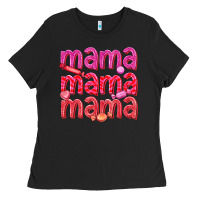 Black mama mama mama valentines day Ladies Tee - texasbilliewilder