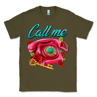 Army Green call me roses and pink telephone Classic Tee - AdoDesignShop