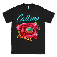 Black call me roses and pink telephone Classic Tee - AdoDesignShop