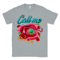 Heather Grey call me roses and pink telephone Classic Tee - AdoDesignShop