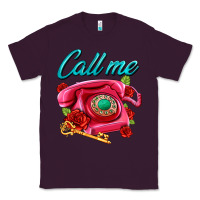 Plum call me roses and pink telephone Classic Tee - AdoDesignShop