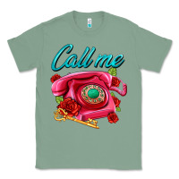 Sage call me roses and pink telephone Classic Tee - AdoDesignShop