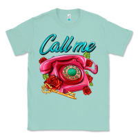 Seafoam call me roses and pink telephone Classic Tee - AdoDesignShop