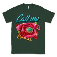 Sports Green call me roses and pink telephone Classic Tee - AdoDesignShop