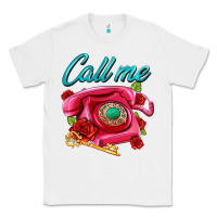 White call me roses and pink telephone Classic Tee - AdoDesignShop