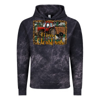 Cloud Black Merry Christmas Tractor Vintage Hoodie - RanaPortraitStore