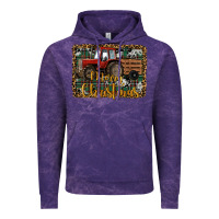 Cloud Purple Merry Christmas Tractor Vintage Hoodie - RanaPortraitStore