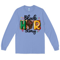 Colony Blue black story Long Sleeve Tee - MaliasSmallBusiness