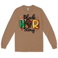 Toasted Coconut black story Long Sleeve Tee - MaliasSmallBusiness