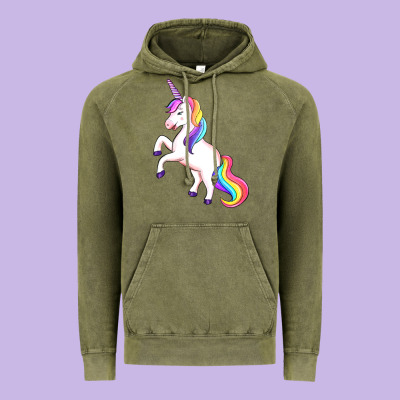 Unicorn Vintage Hoodie Designed By Artiststas