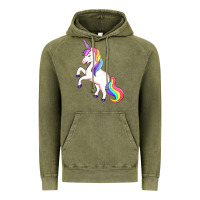 Vintage Olive unicorn Vintage Hoodie - Artiststas