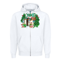 White camp life Zipper Hoodie - MaliasSmallBusiness
