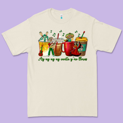 Ay Ay  Ay Ay Canta Y No Llores Coffee Cups Premium Tee Designed By Texasbilliewilder