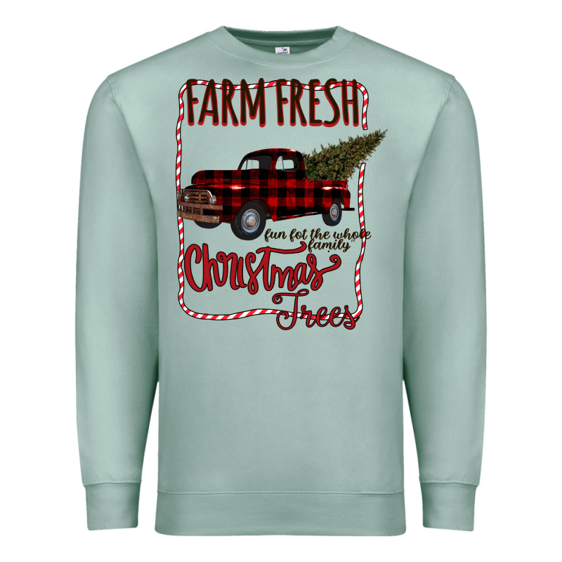 Farm Fresh Christmas Premium Sweatshirt by Bettercallsaul | Teevron