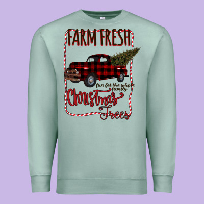 Farm Fresh Christmas Premium Sweatshirt Designed By Bettercallsaul