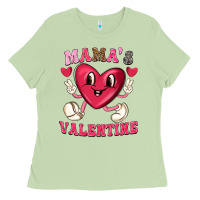 Matcha mamas valentine with cute heart Ladies Tee - texasbilliewilder
