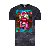 Cloud Black candy machine  with heart candies  air Vintage Tee - AdoDesignShop