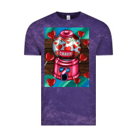 Cloud Purple candy machine  with heart candies  air Vintage Tee - AdoDesignShop