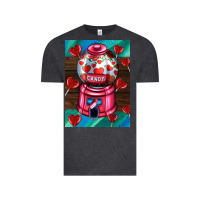 Vintage Black candy machine  with heart candies  air Vintage Tee - AdoDesignShop