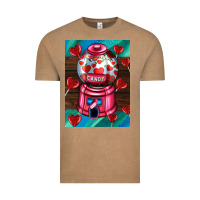 Vintage Coffee candy machine  with heart candies  air Vintage Tee - AdoDesignShop