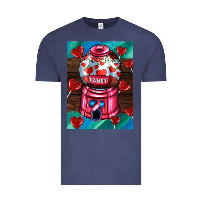 Candy Machine  With Heart Candies  Air Vintage Tee by AdoDesignShop | Teevron