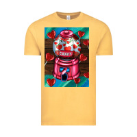 Vintage Mustard candy machine  with heart candies  air Vintage Tee - AdoDesignShop