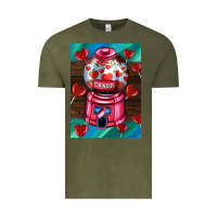 Vintage Olive candy machine  with heart candies  air Vintage Tee - AdoDesignShop