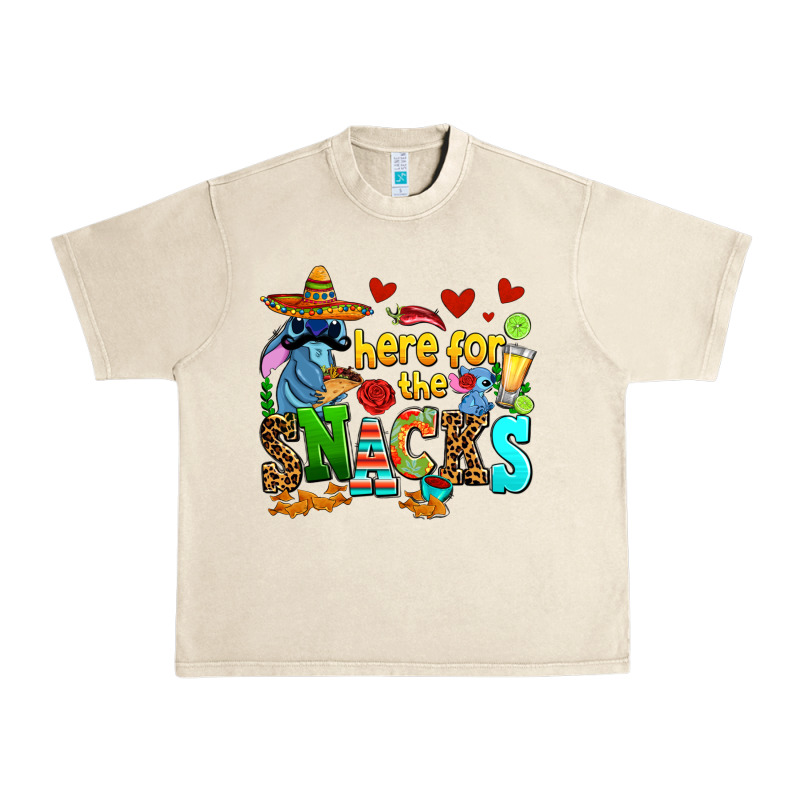 Here For The Snacks Urban Heavy Tee by AdoDesignShop | Teevron
